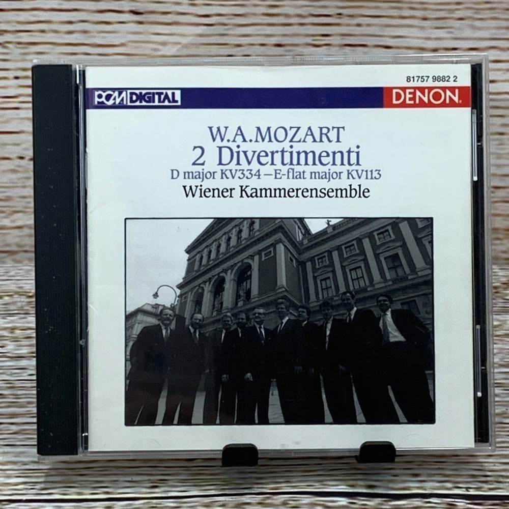 Mozart Kammerensemble – 2 Divertimenti (D Maj KV334 - E Flat Maj KV113) [1991 CD
